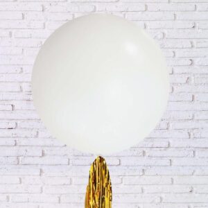 GLOBO XXL CON TIRAS METALIZADAS CON PESO