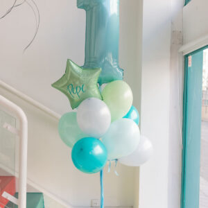 FELIZ CUMPLEAÑOS TURQUESA - UN NÚMERO