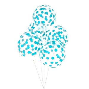 Globos lunares turquesas - 5ud