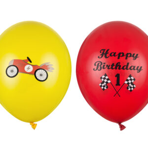 Globos coche de carreras - 5ud