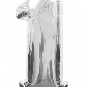 GLOBO NÚMERO PLATA CON HELIO