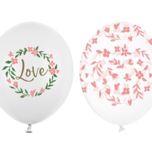 GLOBOS FLORES LOVE - 5ud
