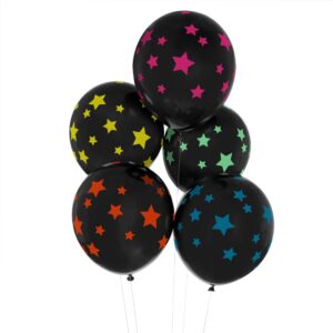 Globos estrellas rock - 5ud