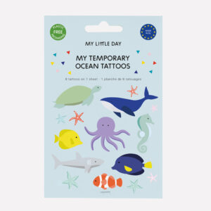 TATTOOS ANIMALES MAR -8UD
