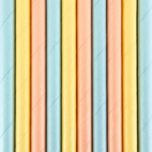 PAJITAS MIX PASTEL - 10ud