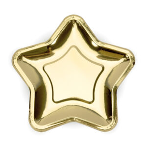 Plato Estrella Oro - 6ud