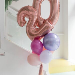 RAMO FELIZ CUMPLEAÑOS ORO ROSA GLAM