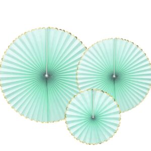 ABANICO VERDE AGUA - 3UD
