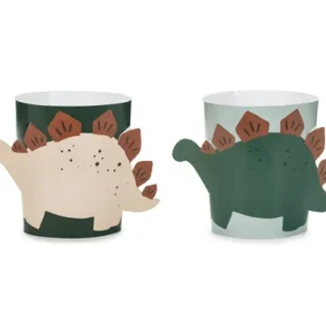 DECO VASOS DINO - 6 ud