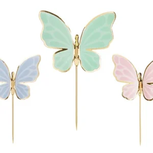 TOOPER TARTA MARIPOSAS -9UD