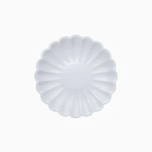 PLATOS GRANDES ONDULADOS AZULES - 6ud