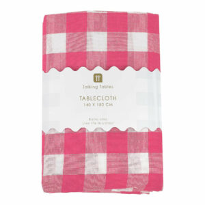 MANTEL TELA VICHY FUCSIA