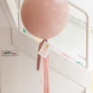 GLOBO XL TELA COMUNIÓN ROSA